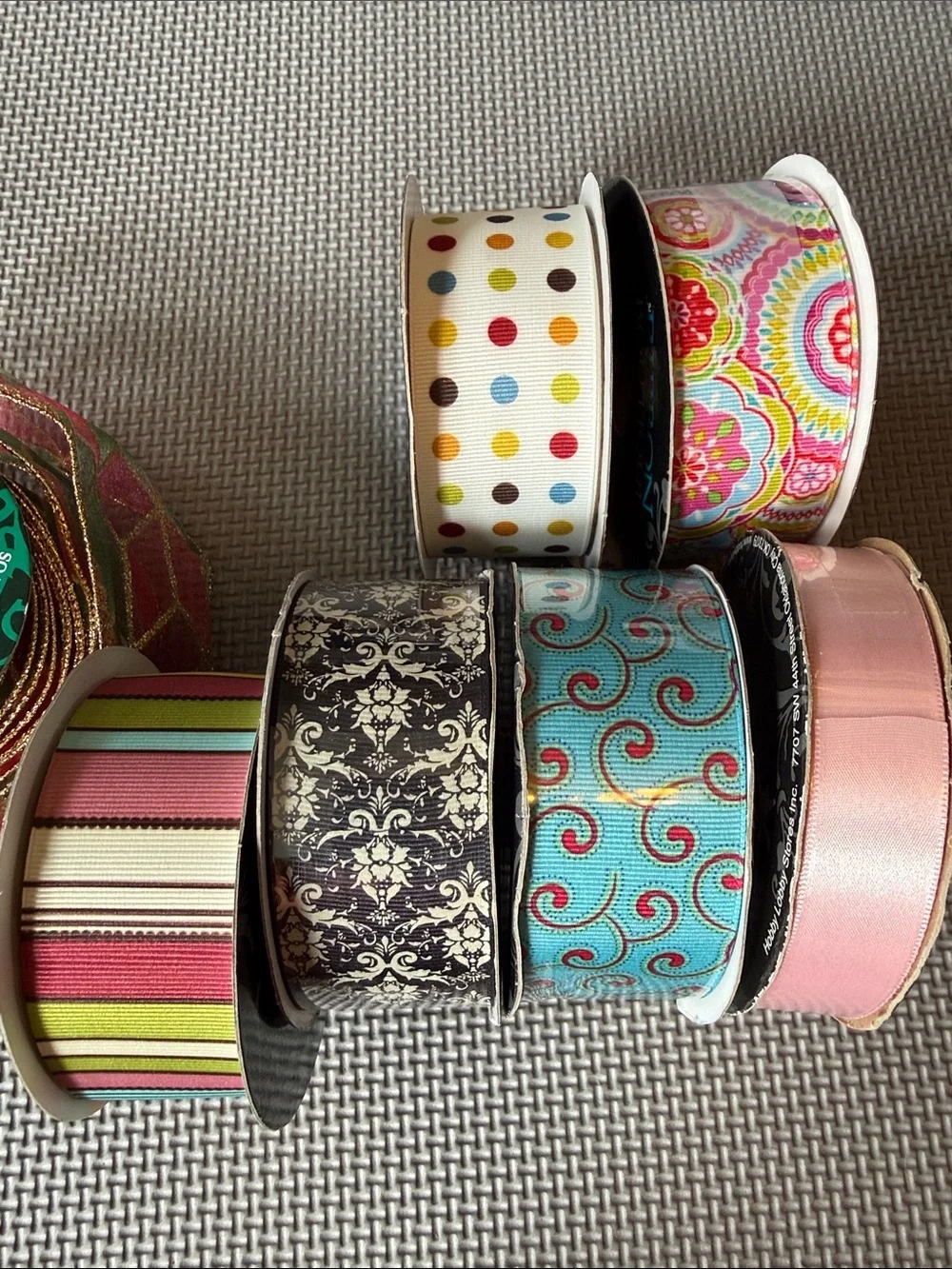 Decorative Ribbon Bundle - Pink, Blue, Multi holiday crafts